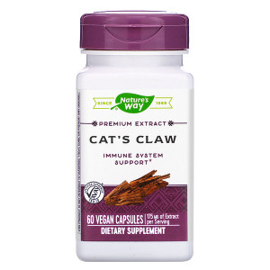 <img alt="Natures Way, Cats Claw, Standardized, 60 Capsules" title="Natures Way, Cats Claw, Standardized, 60 Capsules,033674607008"