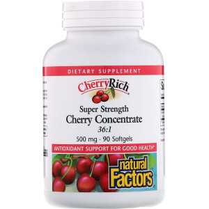 <img alt="Natural Factors, CherryRich, Super Strength Cherry Concentrate, 500 mg, 90 Softgels" title="Natural Factors, CherryRich, Super Strength Cherry Concentrate, 500 mg, 90 Softgels,068958045252"