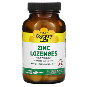<img alt="Country Life, Zinc Lozenges, with Vitamin C, Cherry Flavor, 60 Lozenges" title="Country Life, Zinc Lozenges, with Vitamin C, Cherry Flavor, 60 Lozenges,015794029434"