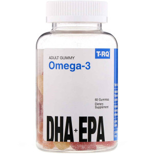 <img alt="T-RQ, Adult Gummy Omega-3, DHA + EPA, Lemon, Orange, Strawberry, 60 Gummies" title="T-RQ, Adult Gummy Omega-3, DHA + EPA, Lemon, Orange, Strawberry, 60 Gummies,835776001896"