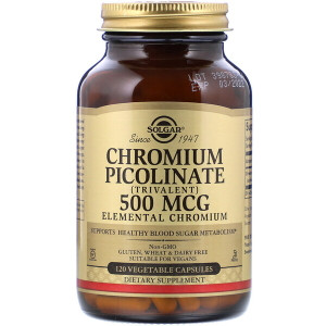 <img alt="Solgar, Chromium Picolinate, 500 mcg, 120 Vegetable Capsules" title="Solgar, Chromium Picolinate, 500 mcg, 120 Vegetable Capsules,033984008724"