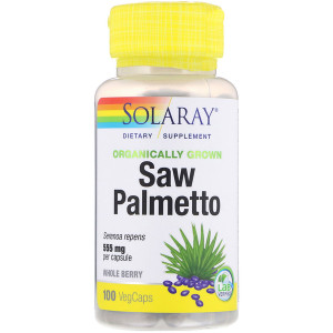 <img alt="Solaray Organically Grown Saw Palmetto - 555 mg - 100 Vegetarian Capsules" title="Solaray Organically Grown Saw Palmetto - 555 mg - 100 Vegetarian Capsules,076280195507"