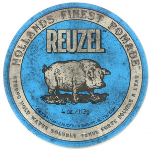 Reuzel, Blue Pomade, Water Soluble, Strong Hold, 4 oz (113 g)
