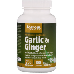 <img alt="Jarrow Formulas, Garlic & Ginger, 700 mg, 100 Capsules" title="Jarrow Formulas, Garlic & Ginger, 700 mg, 100 Capsules,790011140122"