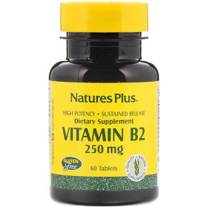 <img alt="Natures Plus, Vitamin B-2, 250 mg, 60 Tablets" title="Natures Plus, Vitamin B-2, 250 mg, 60 Tablets,097467016354"