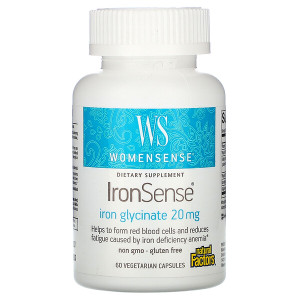 <img alt="Natural Factors, WomenSense, IronSense, Iron Glycinate, 20 mg, 60 Vegetarian Capsules" title="Natural Factors, WomenSense, IronSense, Iron Glycinate, 20 mg, 60 Vegetarian Capsules,068958049885"