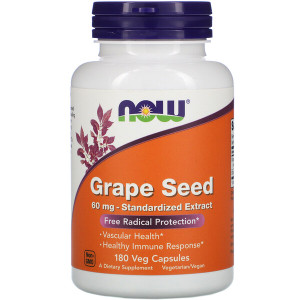 <img alt="Now Foods, Grape Seed, Standardized Extract, 60 mg, 180 Veg Capsules" title="Now Foods, Grape Seed, Standardized Extract, 60 mg, 180 Veg Capsules,733739032546"