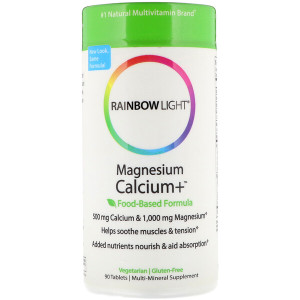 <img alt="Rainbow Light, Magnesium Calcium+, Food-Based Formula, 90 Tablets" title="Rainbow Light, Magnesium Calcium+, Food-Based Formula, 90 Tablets,021888101016"