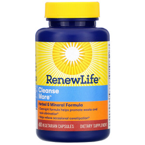 <img alt="Renew Life, Cleanse More, 60 Vegetarian Capsules" title="Renew Life, Cleanse More, 60 Vegetarian Capsules,631257534408"