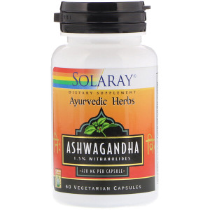 <img alt="Solaray, Ashwagandha, 470 mg, 60 Vegetarian Capsules" title="Solaray, Ashwagandha, 470 mg, 60 Vegetarian Capsules,076280399028"