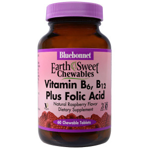 <img alt="Bluebonnet Nutrition, EarthSweet Chewables, Vitamin B6, B12 Plus Folic Acid, Natural Raspberry Flavor, 60 Chewable Tablets" title="Bluebonnet Nutrition, EarthSweet Chewables, Vitamin B6, B12 Plus Folic Acid, Natural Raspberry Flavor, 60 Chewable Tablets,743715004450"