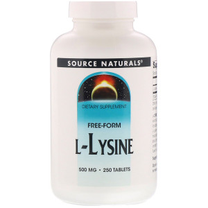 <img alt="Source Naturals, L-Lysine, 500 mg, 250 Tablets" title="Source Naturals, L-Lysine, 500 mg, 250 Tablets,021078001409"