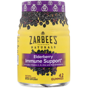 <img alt="Zarbees, Elderberry Immune Support, Natural Berry, 42 Gummies" title="Zarbees, Elderberry Immune Support, Natural Berry, 42 Gummies,857647007417"