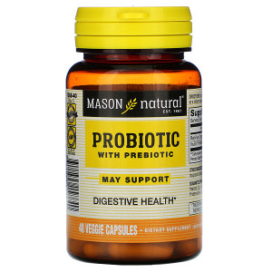 <img alt="Mason Natural, Probiotic with Prebiotic, 40 Veggie Capsules" title="Mason Natural, Probiotic with Prebiotic, 40 Veggie Capsules,311845158840"