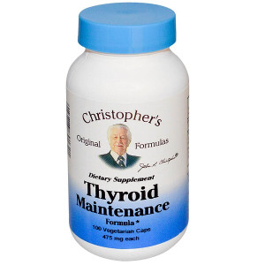 <img alt="Christophers Original Formulas, Thyroid Maintenance Formula, 475 mg, 100 Veggie Caps" title="Christophers Original Formulas, Thyroid Maintenance Formula, 475 mg, 100 Veggie Caps,084783891321"