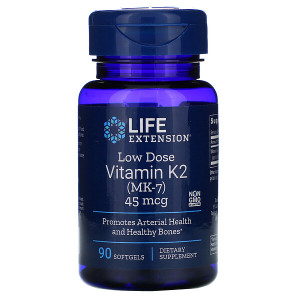 <img alt="Life Extension, Low Dose Vitamin K2 (MK-7), 45 mcg, 90 Softgels" title="Life Extension, Low Dose Vitamin K2 (MK-7), 45 mcg, 90 Softgels,737870193692"