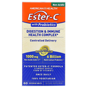 <img alt="American Health, Ester-C, with Probiotics, Digestion & Immune Health Complex, 60 Veggie Tabs" title="American Health, Ester-C, with Probiotics, Digestion & Immune Health Complex, 60 Veggie Tabs,076630367097"