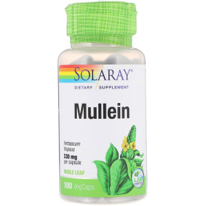 <img alt="Solaray Mullein -- 330 mg - 100 VegCaps" title="Solaray Mullein -- 330 mg - 100 VegCaps,076280013900"
