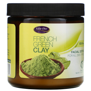 Life-flo, French Green Clay, Facial Detox, 7.5 oz (213 g)