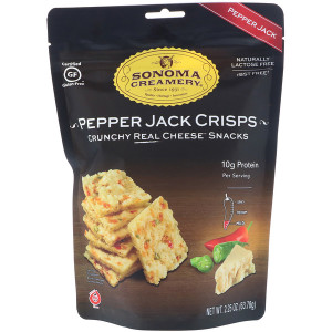 3 PACK OF Sonoma Creamery, Pepper Jack Crisps, Pepper Jack, 2.25 oz (63.78 g)
