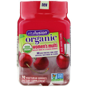 <img alt="VitaFusion, Organic Womens Multi, Wild Cherry, 90 Vegetarian Gummies" title="VitaFusion, Organic Womens Multi, Wild Cherry, 90 Vegetarian Gummies,027917271651"