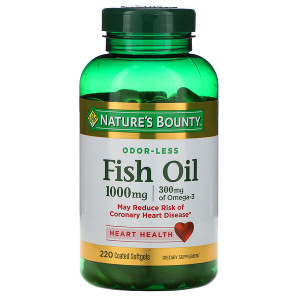<img alt="Natures Bounty, Fish Oil, 1,000 mg, 220 Coated Softgels" title="Natures Bounty, Fish Oil, 1,000 mg, 220 Coated Softgels,074312039256"