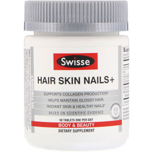 <img alt="Swisse, Ultiboost, Hair Skin Nails+, 60 Tablets" title="Swisse, Ultiboost, Hair Skin Nails+, 60 Tablets,850000148062"