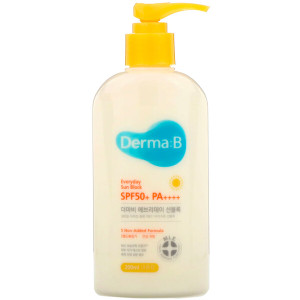 Derma:B, Everyday Sun Block, SPF 50+ PA++++, 6.7 fl oz (200 ml)