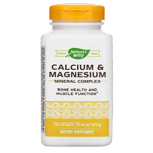 <img alt="Natures Way, Calcium & Magnesium, Mineral Complex, 250 Capsules" title="Natures Way, Calcium & Magnesium, Mineral Complex, 250 Capsules,033674413111"