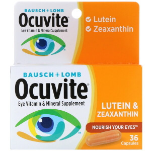 <img alt="Bausch & Lomb, Ocuvite, Lutein & Zeaxanthin, 36 Capsules" title="Bausch & Lomb, Ocuvite, Lutein & Zeaxanthin, 36 Capsules,324208403198"