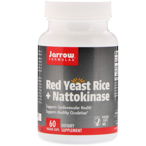 <img alt="Jarrow Formulas, Red Yeast Rice + Nattokinase, 60 Veggie Caps" title="Jarrow Formulas, Red Yeast Rice + Nattokinase, 60 Veggie Caps,790011330028"