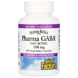 <img alt="Natural Factors, Stress Relax, Pharma GABA, 100 mg, 60 Veggie Caps" title="Natural Factors, Stress Relax, Pharma GABA, 100 mg, 60 Veggie Caps,068958028361"