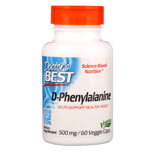 <img alt="Doctors Best, D-Phenylalanine, 500 mg, 60 Veggie Caps" title="Doctors Best, D-Phenylalanine, 500 mg, 60 Veggie Caps,753950001107"