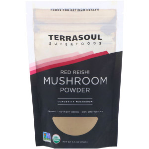 Terrasoul Superfoods, Red Reishi Mushroom Powder, 5.5 oz (156 g)