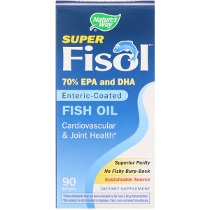 <img alt="Natures Way, Super Fisol Fish Oil, Enteric-Coated, 90 Softgels" title="Natures Way, Super Fisol Fish Oil, Enteric-Coated, 90 Softgels,033674156889"