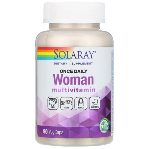 <img alt="Solaray, Once Daily, Woman, Multi-Vita-Min, 90 Veggie Caps" title="Solaray, Once Daily, Woman, Multi-Vita-Min, 90 Veggie Caps,076280518122"