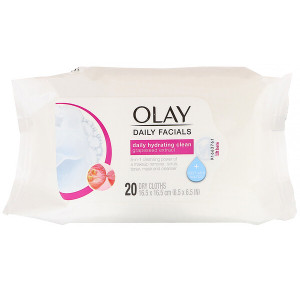 <img alt="Olay, Daily Hydrating Clean, 5-in-1 Cleansing Cloth , 20 Dry Cloths" title="Olay, Daily Hydrating Clean, 5-in-1 Cleansing Cloth , 20 Dry Cloths,075609197239"