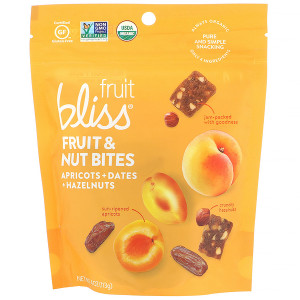3 PACK of Fruit Bliss, Fruit & Nut Bites, Apricot + Dates + Hazelnuts, 4 oz (113 g)