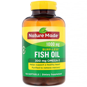 <img alt="Nature Made, Fish Oil, Burp-Less, 1,000 mg, 150 Softgels" title="Nature Made, Fish Oil, Burp-Less, 1,000 mg, 150 Softgels,031604026653"