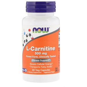 <img alt="Now Foods, L-Carnitine, 500 mg, 60 Veg Capsules" title="Now Foods, L-Carnitine, 500 mg, 60 Veg Capsules,733739000729"