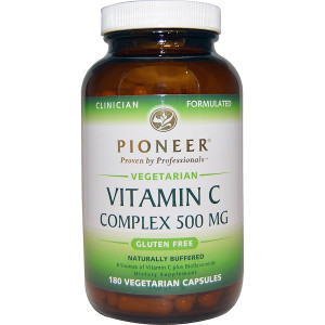 <img alt="Pioneer Nutritional Formulas, Vitamin C Complex, 500 mg, 180 Veggie Caps" title="Pioneer Nutritional Formulas, Vitamin C Complex, 500 mg, 180 Veggie Caps,032811000351"
