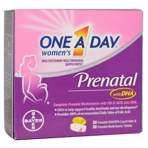 <img alt="One-A-Day, Womens Prenatal, with DHA, 2 Bottles, 30 Liquid Gels/30 Tablets" title="One-A-Day, Womens Prenatal, with DHA, 2 Bottles, 30 Liquid Gels/30 Tablets,016500552819"