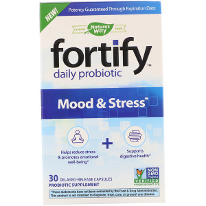 <img alt="Natures Way, Fortify, Daily Probiotic, Mood & Stress, 30 Delayed-Release Capsules" title="Natures Way, Fortify, Daily Probiotic, Mood & Stress, 30 Delayed-Release Capsules,033674124499"
