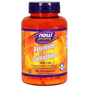 <img alt="Now Foods, Sports, Arginine & Citrulline, 500 mg /250 mg, 120 Veg Capsules" title="Now Foods, Sports, Arginine & Citrulline, 500 mg /250 mg, 120 Veg Capsules,733739000378"