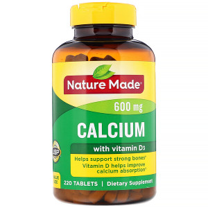<img alt="Nature Made, Calcium with Vitamin D3, 600 mg, 220 Tablets" title="Nature Made, Calcium with Vitamin D3, 600 mg, 220 Tablets,031604012120"