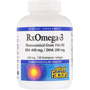 <img alt="Natural Factors, Rx Omega-3, 120 Enteripure Softgels" title="Natural Factors, Rx Omega-3, 120 Enteripure Softgels,068958035499"