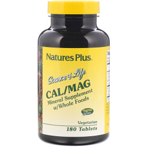 <img alt="Natures Plus, Source of Life, Cal/Mag, Mineral Supplement w/ Whole Foods, 180 Tablets" title="Natures Plus, Source of Life, Cal/Mag, Mineral Supplement w/ Whole Foods, 180 Tablets,097467336452"