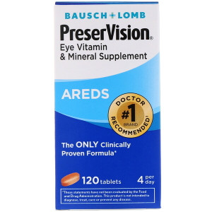 <img alt="Bausch & Lomb, PreserVision, AREDS, 120 Tablets" title="Bausch & Lomb, PreserVision, AREDS, 120 Tablets,324208432624"