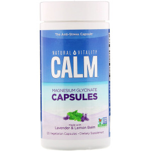 <img alt="Natural Vitality, Calm, Magnesium Glycinate Capsules, 120 Vegetarian Capsules" title="Natural Vitality, Calm, Magnesium Glycinate Capsules, 120 Vegetarian Capsules,875534002925"