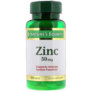 <img alt="Natures Bounty, Zinc, 50 mg, 100 Caplets" title="Natures Bounty, Zinc, 50 mg, 100 Caplets,074312020605"